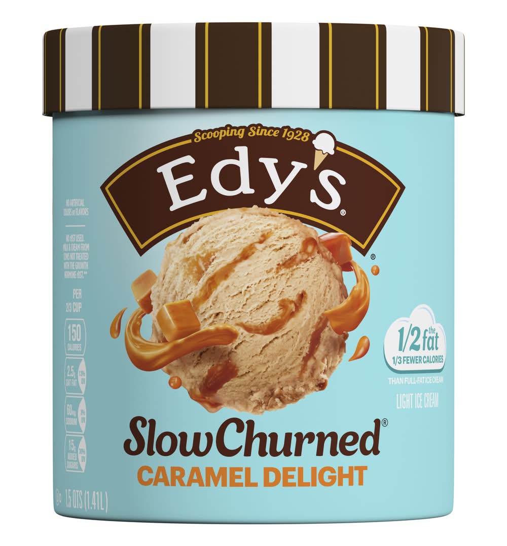 Edy's Slow Churned Caramel Delight Light Ice Cream (1.5 qt)