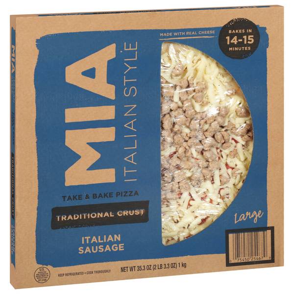 Mia Italian Take & Bake Pizza Traditional Crust Pizza (Large/Italian Sausage)