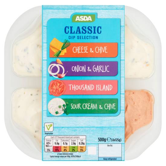 ASDA Classic Dip Selection Multiflavour (500g)