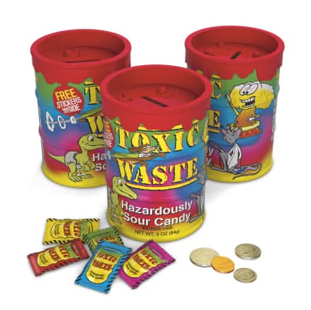 Toxic Waste® Sour Candy w/ Big Drum Bank 3oz