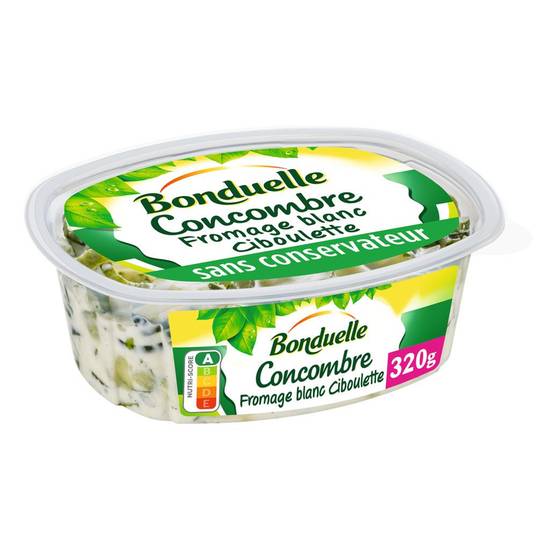 Concombres fromage blanc ciboulette Bonduelle 320g