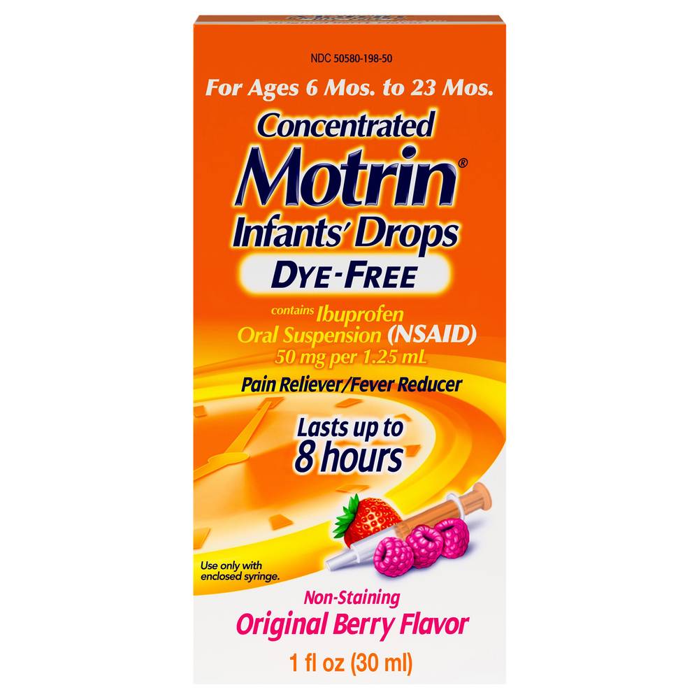 Motrin Orig Berry Dye Free (1 fl oz)