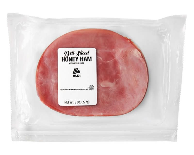 Aldi Deli Sliced Honey Ham With Natural Juices (8 oz)