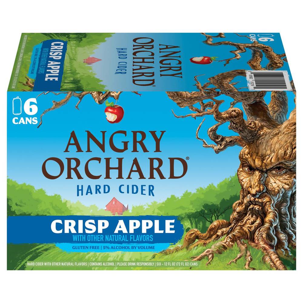 Angry Orchard Crisp Apple Hard Cider (6 pack, 12 fl oz)