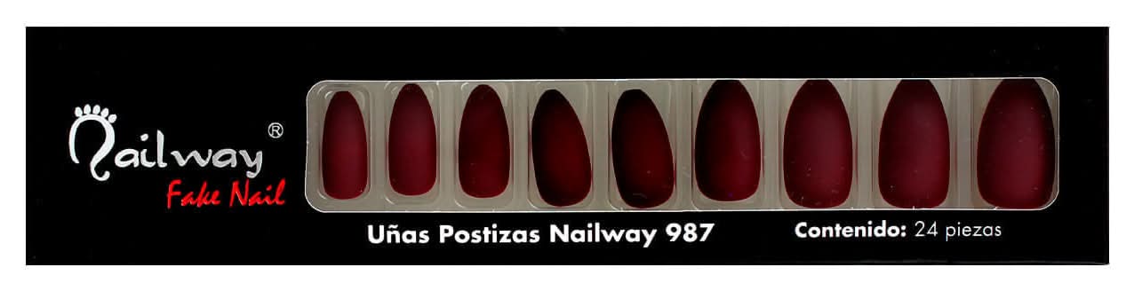 Nailway · Uñas postizas modelo 987 (24 un)