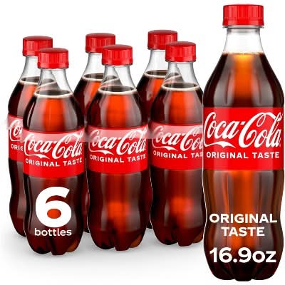 Coca-Cola Original Taste Soda, Original (6 x 16.9 fl oz)