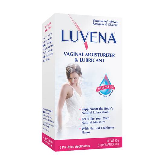 Luvena Vaginal Moisturizer & Lubricant, Pre-Filled Applicators - 6 ct