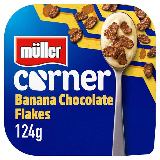 Muller Corner Banana Yogurt With Chocolate Flakes 130g