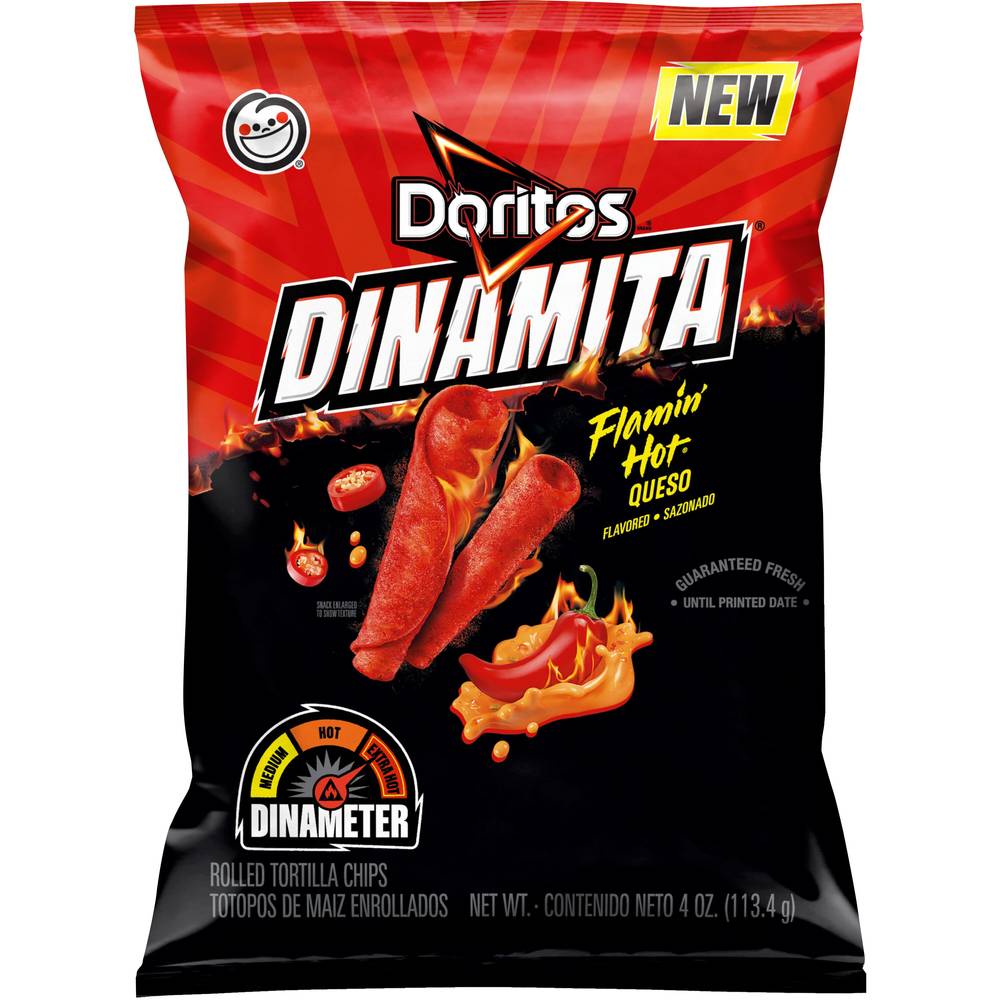 Doritos Dinamita Rolled Flamin Hot Tortilla Chips (queso)