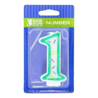 Bakery Crafts Anniversary Candle Number 1 (1 un)