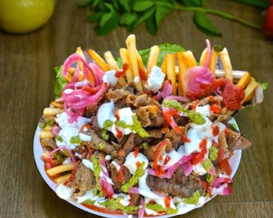 Lamb Donair and French Fries Bowl