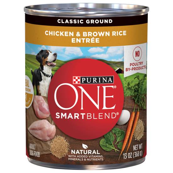 Purina Classic Ground Chicken & Brown Rice Dog Food