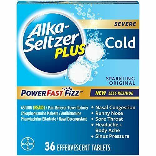 Alka-Seltzer Plus Severe Cold Powerfast Fizz Effervescent Tablets (36 tablets)