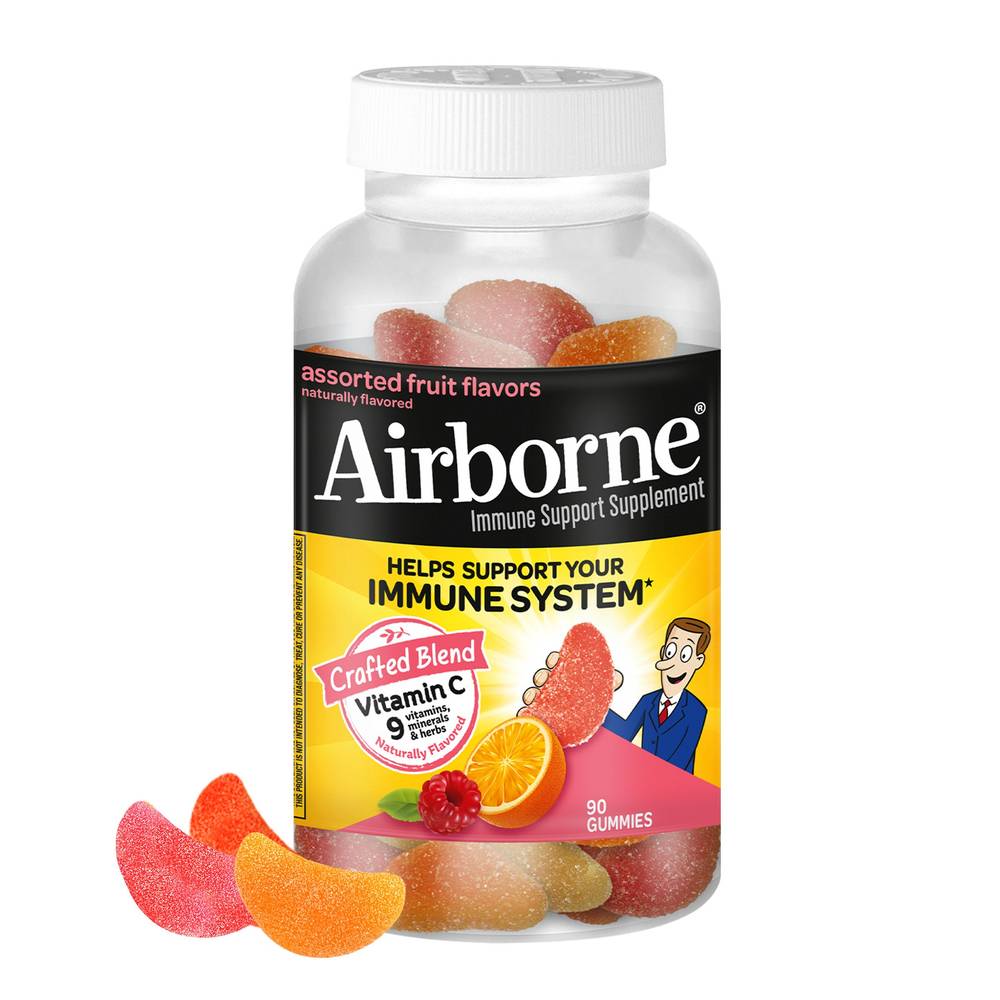 Airborne Immune Support Gummies, Assorted Fruit (90 ct)