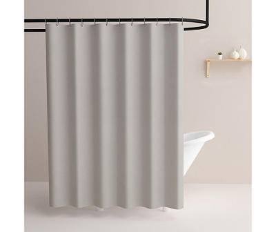 Real Living Vintage Vibes Embossed Diamonds Shower Liner Set, Gray (13 ct)