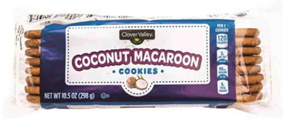 Clover Valley Coconut Macaroon Cookies 10.5 Oz