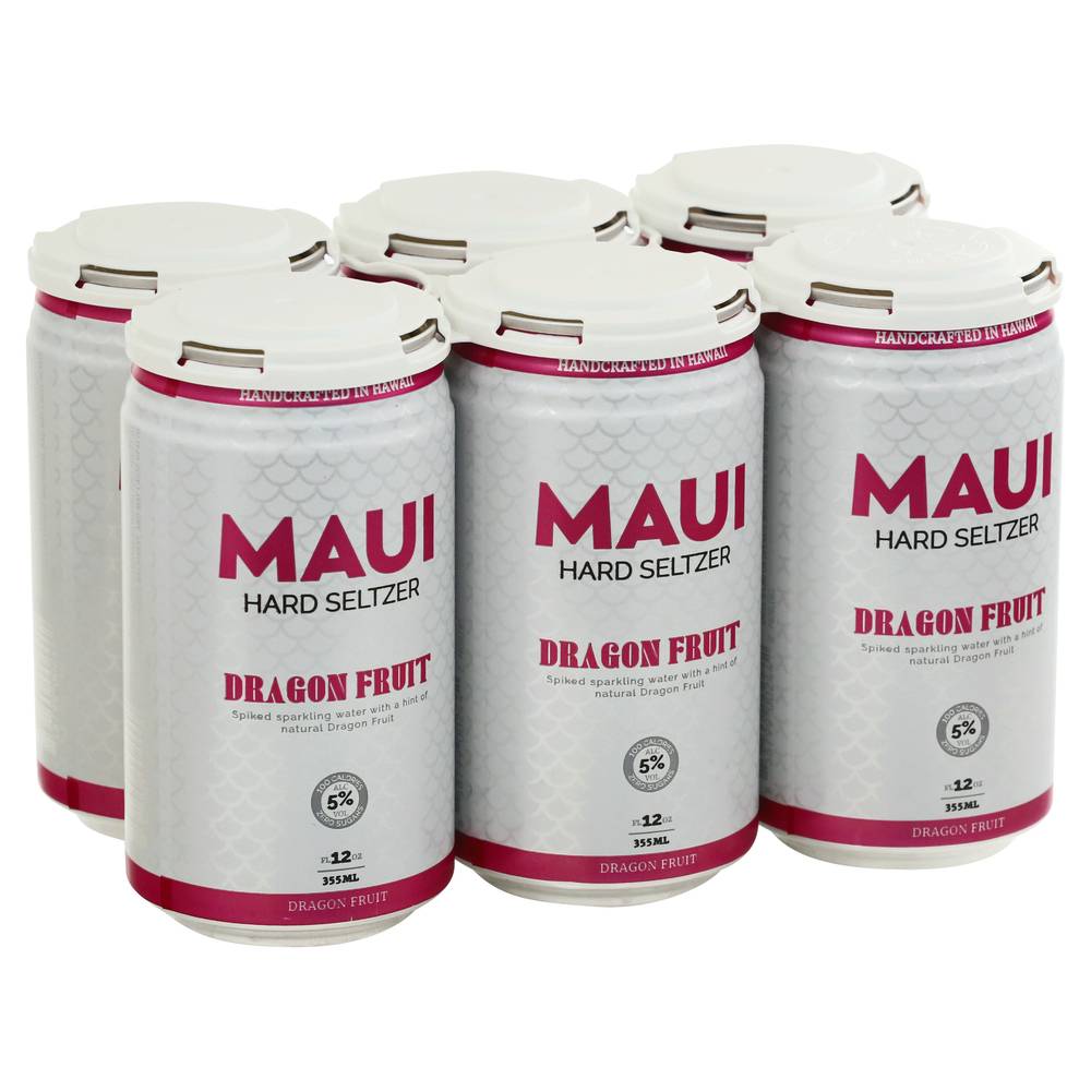 Maui Dragon Fruit Hard Seltzer (6 ct, 12 fl oz)