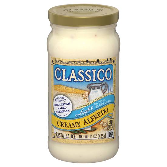 Classico Light Creamy Alfredo Pasta Sauce (15 oz)