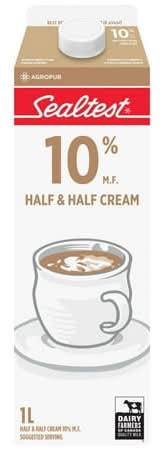 Sealtest Half & Half Coffee Cream 10% M.f (1 L)