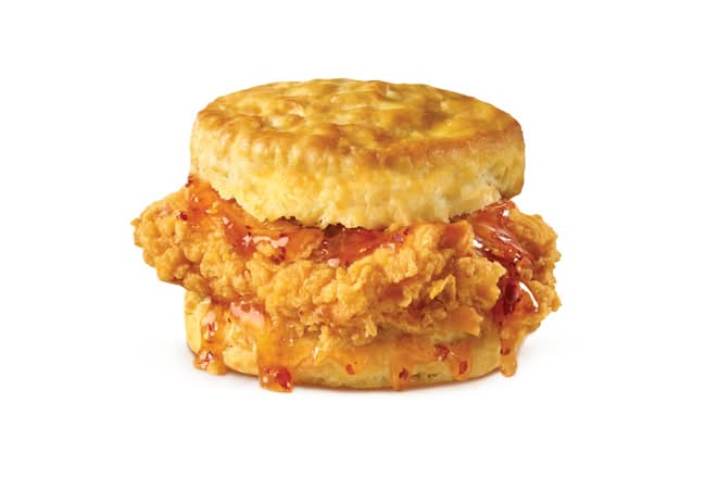Hot Honey Hand-Breaded Chicken Biscuit