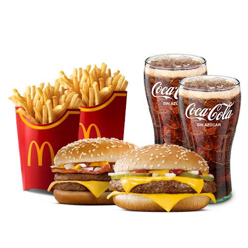 McCombos grande Cuarto de Libra + McCombos grande de McBacon