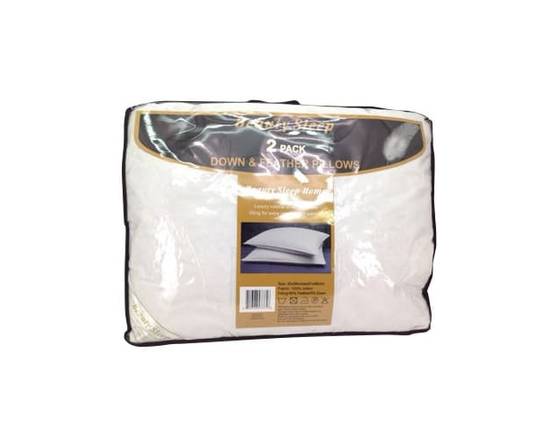 Beauty Sleep · Cotton Shell Down & Feather Pillows Queen Size (2 pillows)