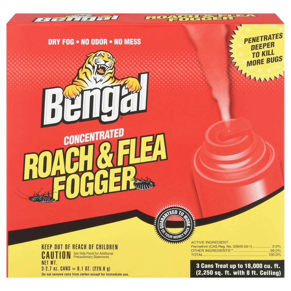 Bengal Concentrated Roach & Flea Fogger (8.1 oz)