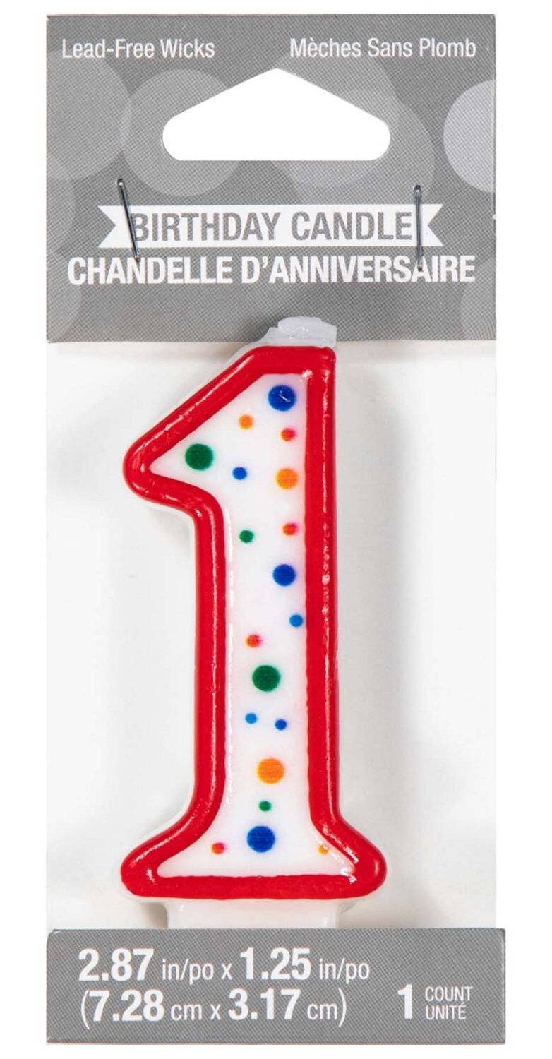 Amscan Chandelle Birthday Polka Candles Dots