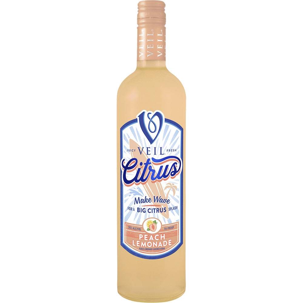 Veil Citrus Peach Lemonade Vodka (750ML)