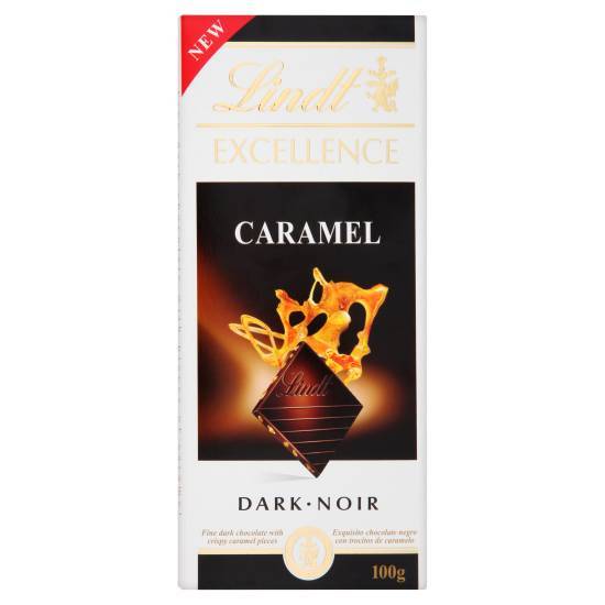 Lindt Excellence Dark Caramel and Sea Salt Chocolate Bar (100g)