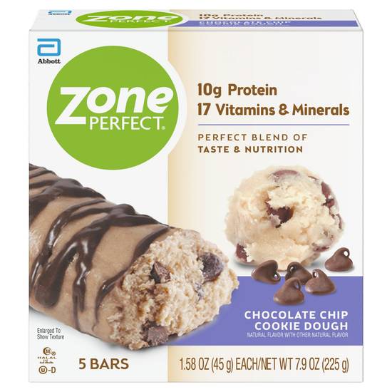 Zoneperfect Chocolate Chip Cookie Dough Nutrition Bars