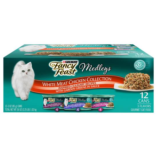 Fancy Feast Medleys White Meat Chicken Collection