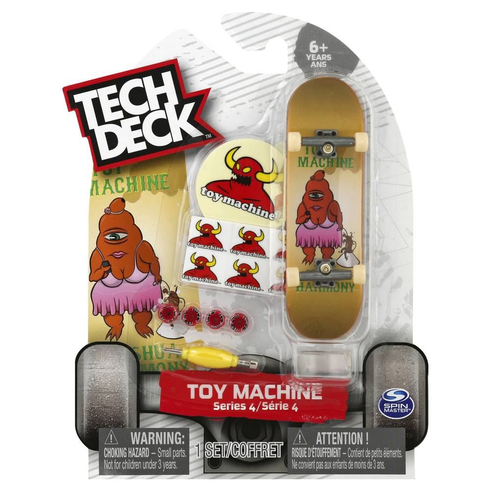 Tech Deck Series 4 Toy Machine Fingerboard From 3 Years (1 set)