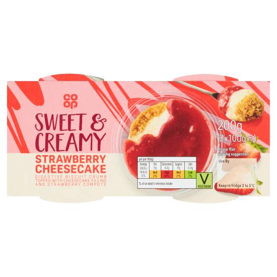 Co-Op Strawberry Cheesecake (2 pack)