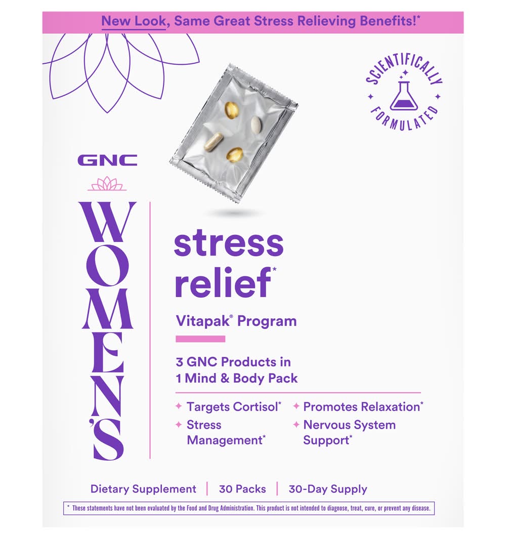 GNC Women's Stress Relief Vitapak Capsules (30 ct)