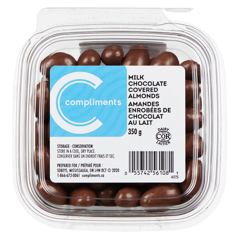 Compliments Milk Chocolate Covered Almonds (350 g)