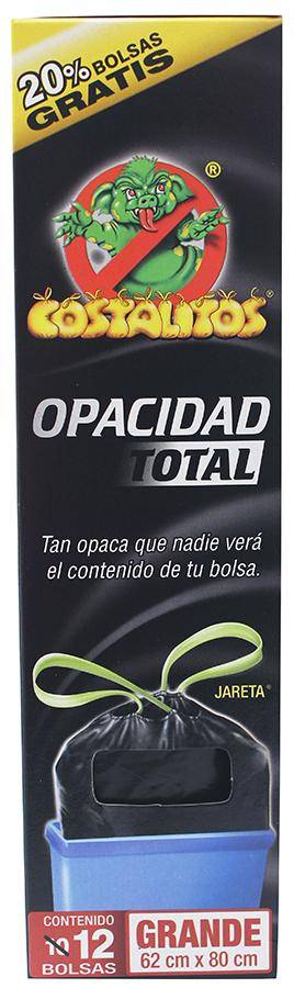 Costalitos bolsas para basura opacidad total (10 un) (g)