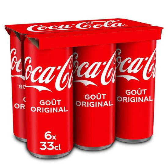 Coca-Cola original canettes 6x33cl