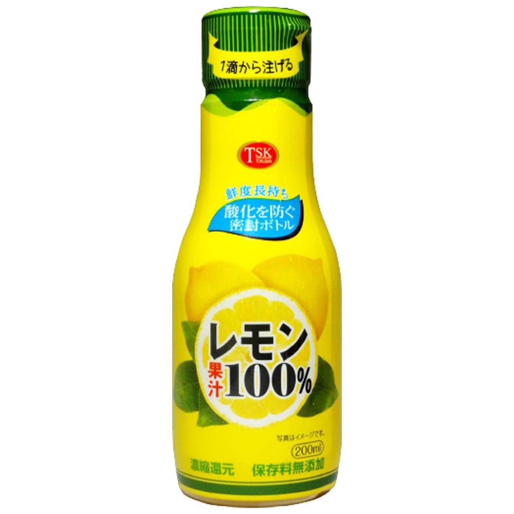 徳島産業 レモン果汁 密封ボトル (200ml x 1)