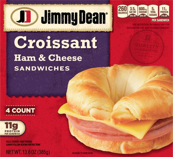 Jimmy Dean Ham & Cheese Croissant Sandwiches ( 4 ct )