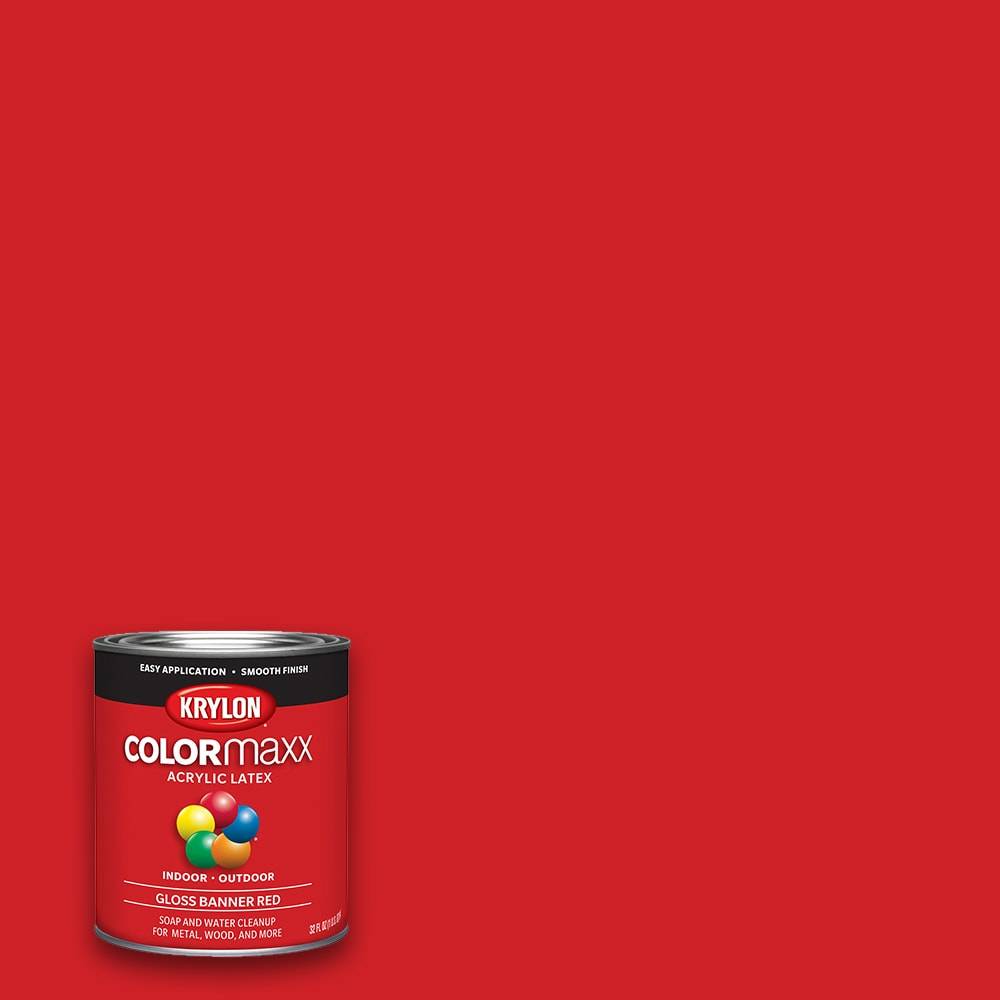 Krylon Banner Red Acrylic Paint (1-quart) | K05616007