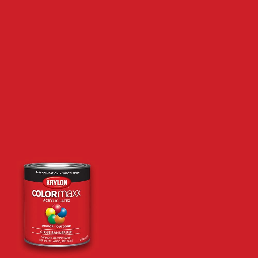 Krylon COLORmaxx Acrylic Banner Red Paint (1-quart)