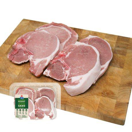 Maple Leaf Fresh Bone-In Pork Chops And Center Combo Raised Without Antibiotics