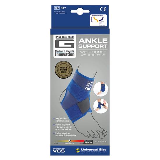 Neo G Ankle Support with Figure 8 Strap, Adjustable Size