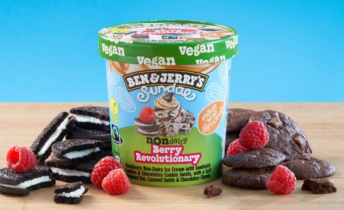 Ben & Jerry's Non Dairy Berry Revolutionary Sundae Frozen Dessert 427 ml