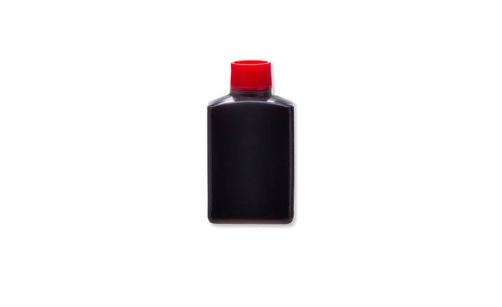 large red soy bottle