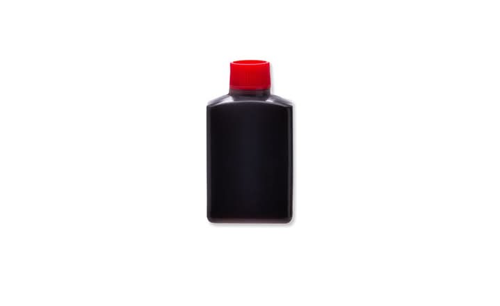 large red soy bottle