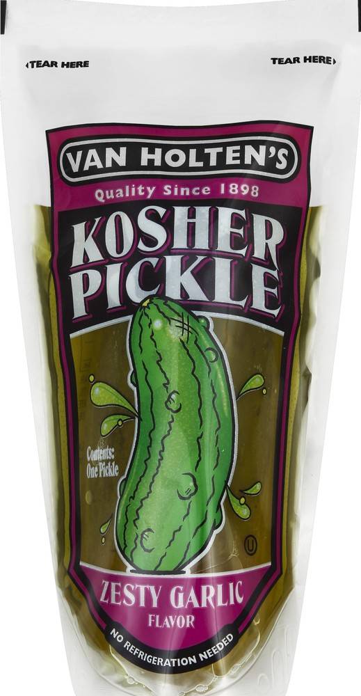 Van Holten's Kosher Pickle, Zesty Garlic (8 oz)