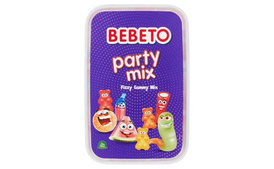 Bebeto Fizzy Gummy Sweets Party Mix Tub 400g