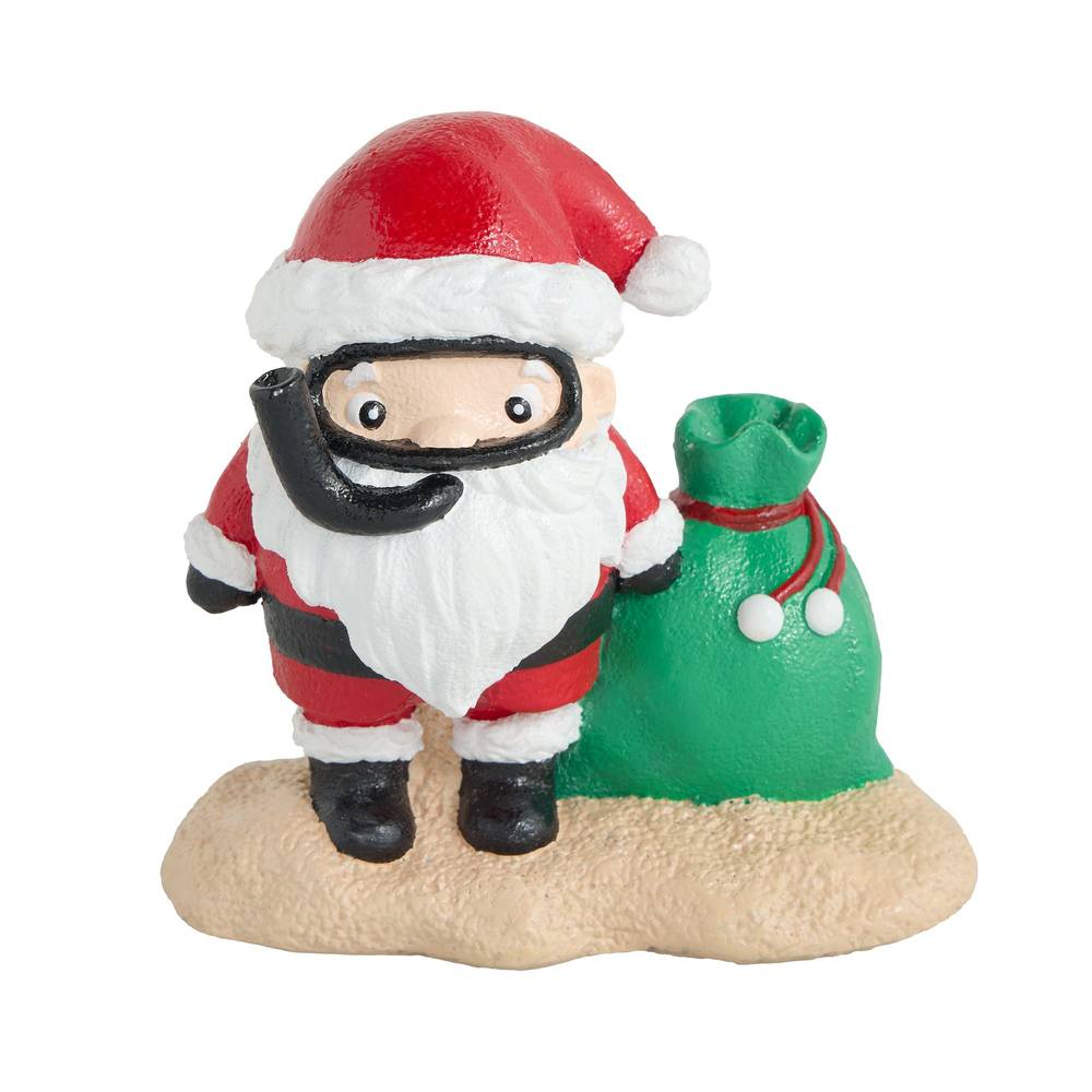 Merry & Bright Santa Aquarium Ornament, None